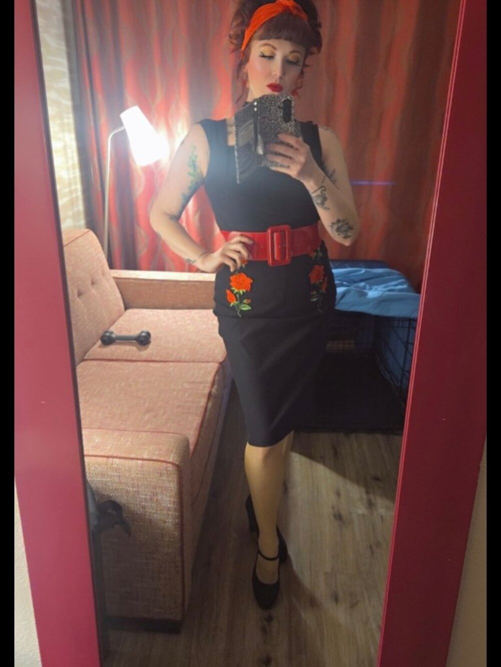 Belle Poque Rose Wiggle Dress